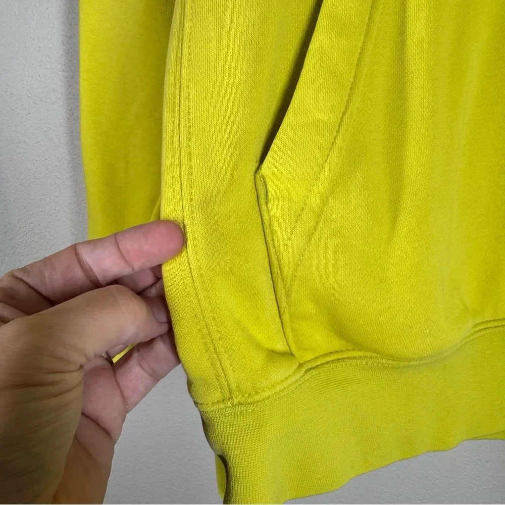 Nike Sportswear Club Fleece Hoodie Sweatshirt Neon Yellow Men’s Small BV2654-765